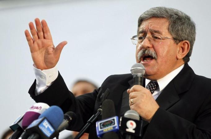 Algerian Prime Minister Ahmed Ouyahia legislative campain