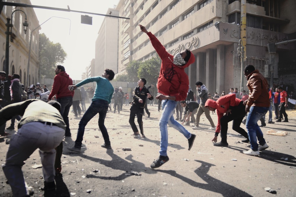 Clashes as Egyptians mark uprising
