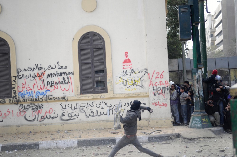 Clashes as Egyptians mark uprising
