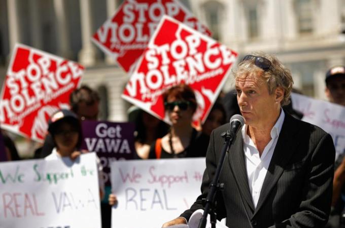 Activists Holds Rally For Re-Authorization Of The Violence Against Women Act