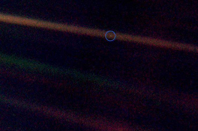 pale blue dot