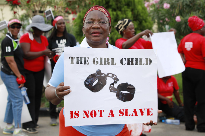 More than 300 Nigerian schoolgirls were abducted by Boko Haram gunmen [AP]