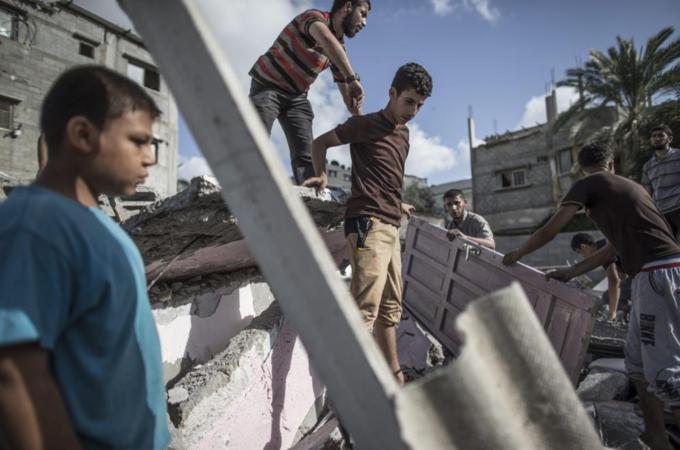 On July 17 Israel launched a ground, sea and air operation on Gaza [EPA]