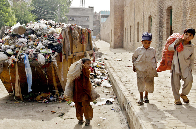 Some four million children, die each year from waste-related diseases in Pakistan [EPA]