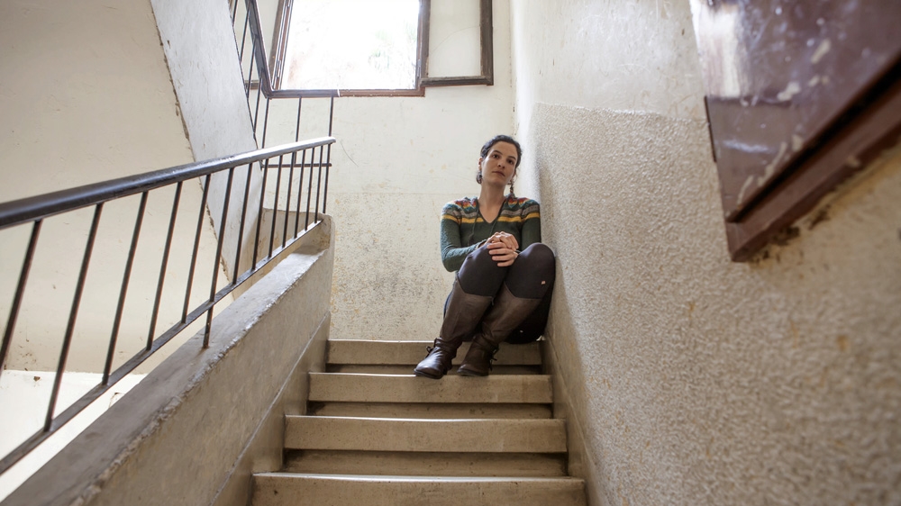  Michal says of the first demonstration she attended in Bil'in: 'It was like when Alice fell into the rabbit hole' [Carlo Gianferro]
