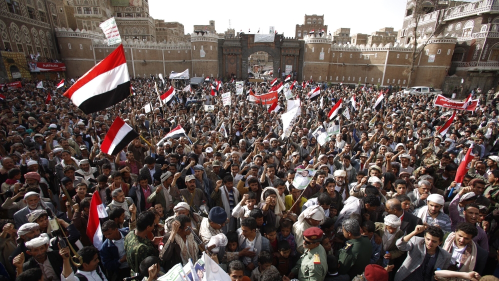 Yemen, Houthis gather for anti-Saudi rally