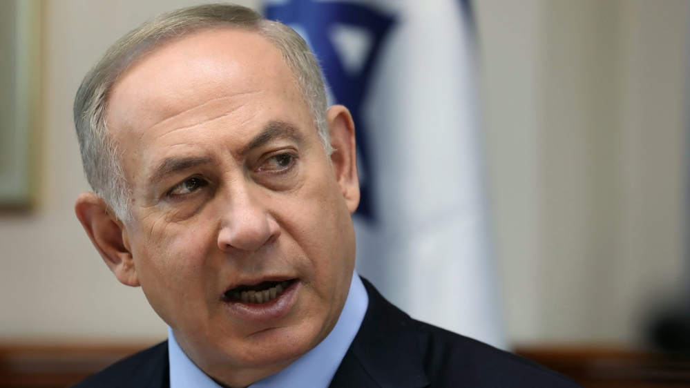 Weekly cabinet meeting with Israeli Prime Minister Benjamin Netanyahu