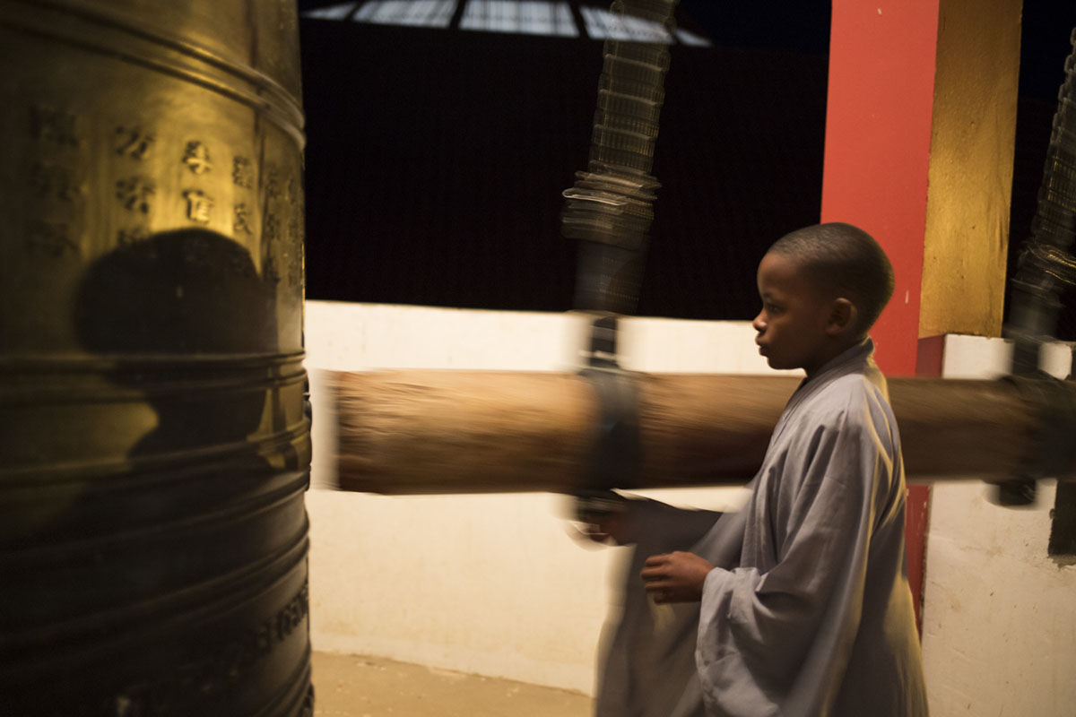 Orphans in Swaziland and Lesotho learning Mandarin, Buddhism and Kung Fu