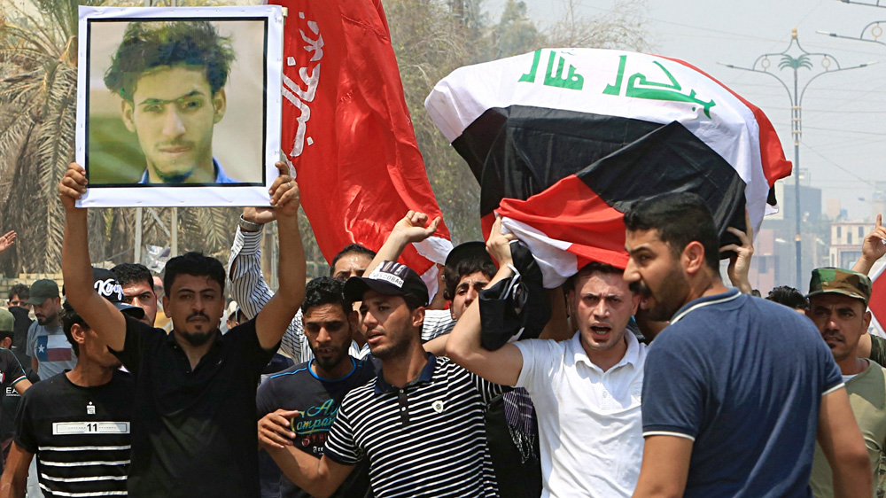 Basra protest