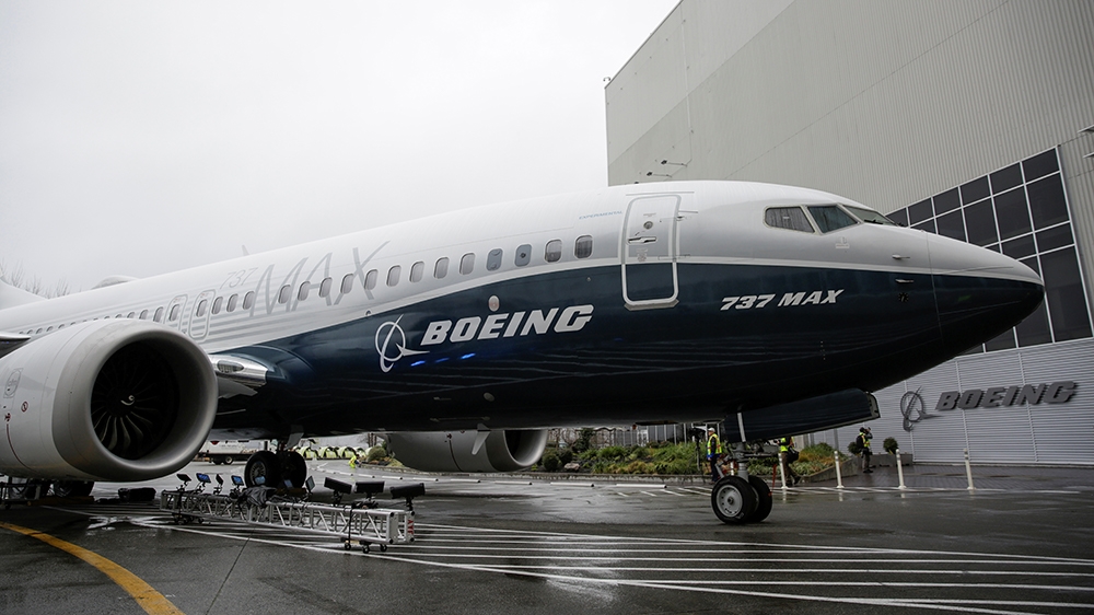 The first Boeing 737 MAX 7 is unveiled in Renton, Washington, U.S. February 5, 2018. REUTERS/Jason Redmond