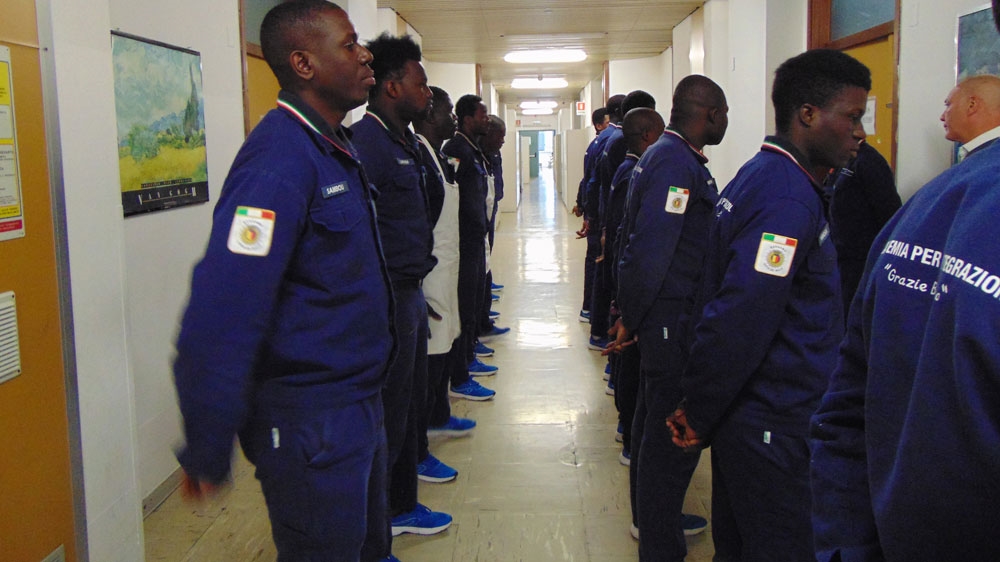Refugee integration school in Italy