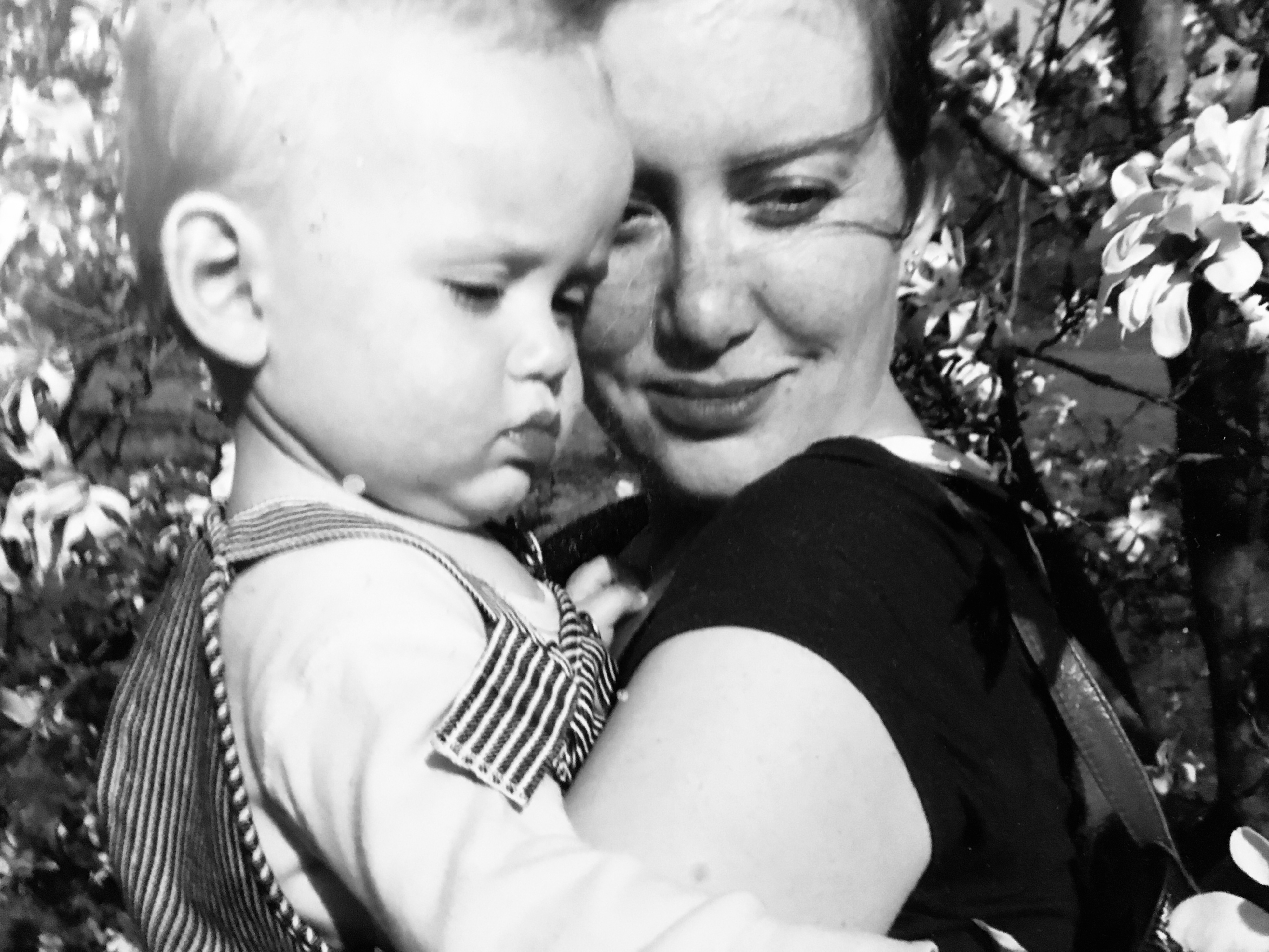 Eiren and her son [Photo courtesy of Eiren Caffall]