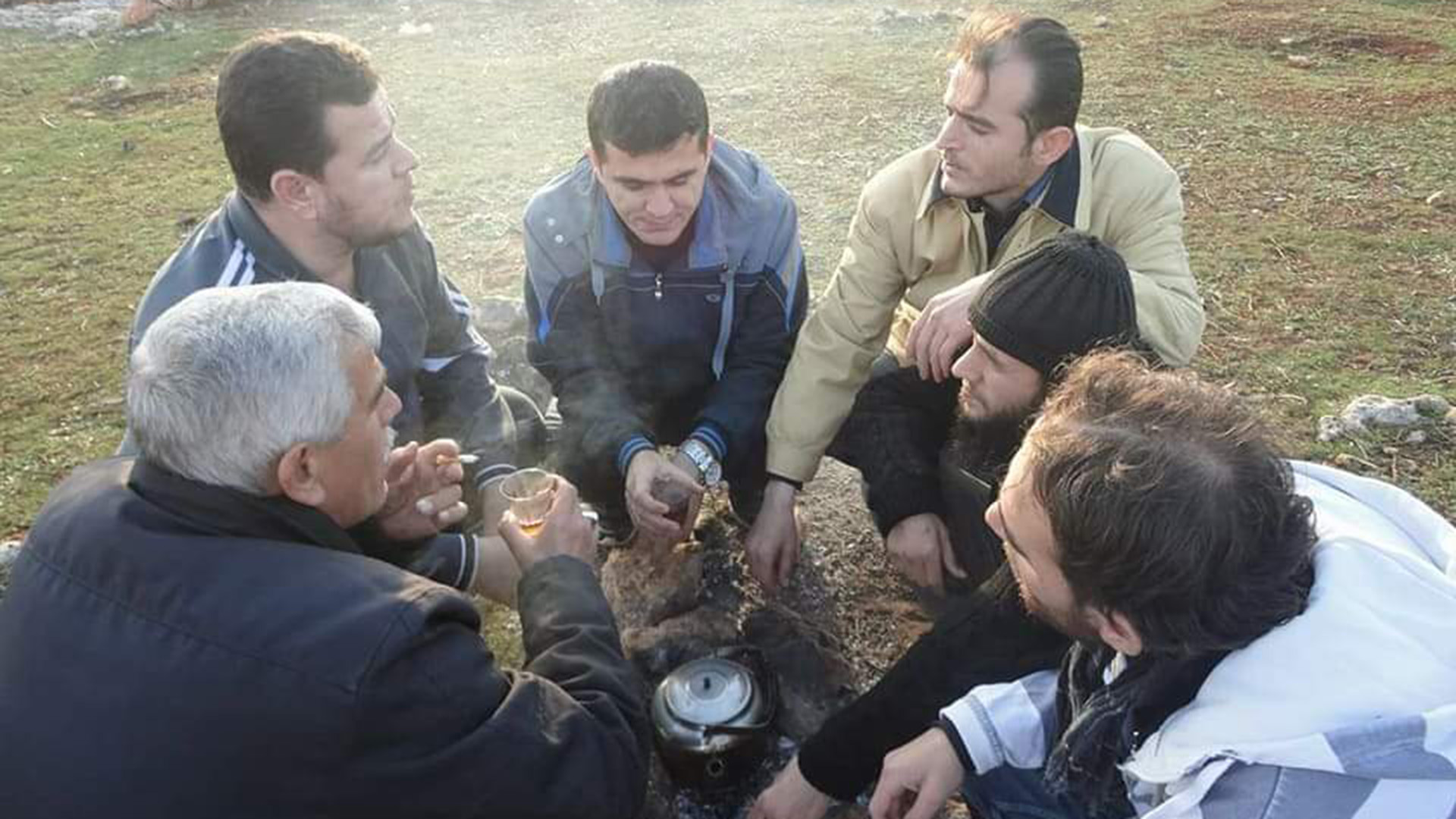 Dr Tarraf with his father and brothers [Photo courtesy of Dr Tarraf]