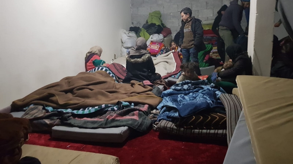Families find shelter in the basements of buildings in the countryside west of Aleppo [Photo courtesy of World Vision Syria]