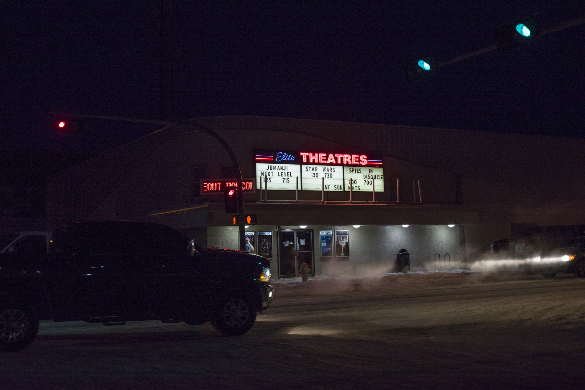 The movie theatre in St Paul, Alberta; Pamela was crossing the street near the theatre when someone from a passing vehicle yelled ‘squaw’ at them