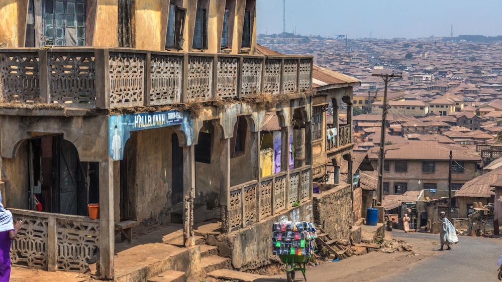 Houses in the city of Ibadan, home to six million people