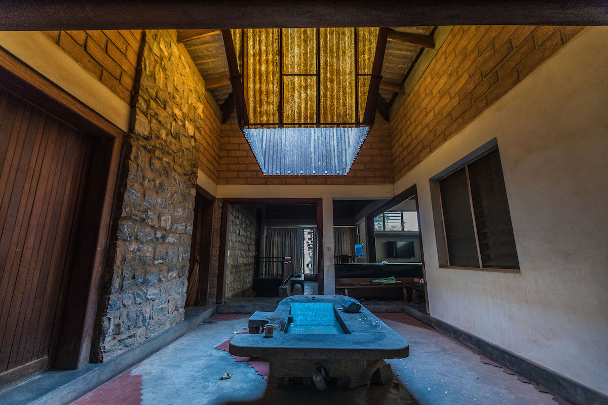 The interior courtyard of the New Culture Studios