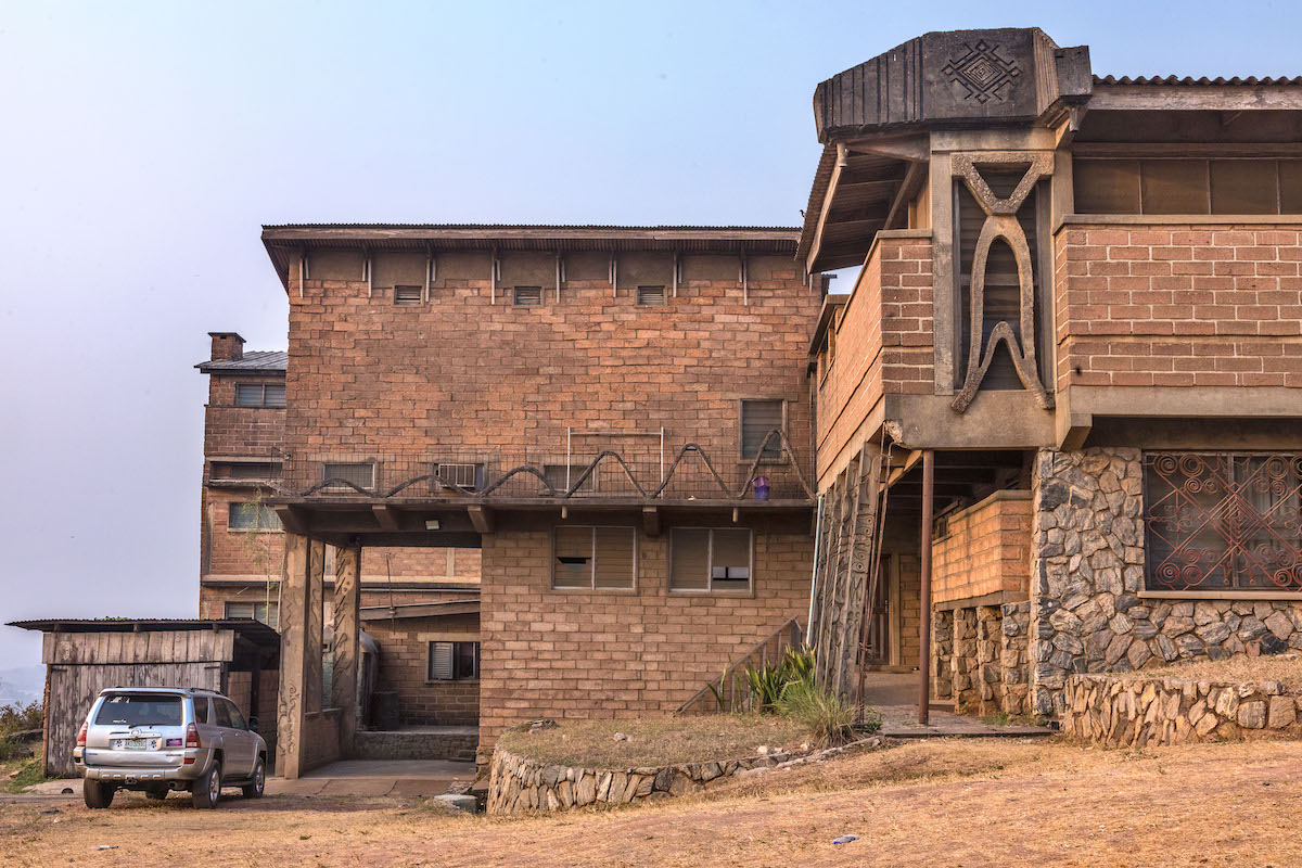 A section of the New Culture Studios building, designed and built by Demas Nwoko