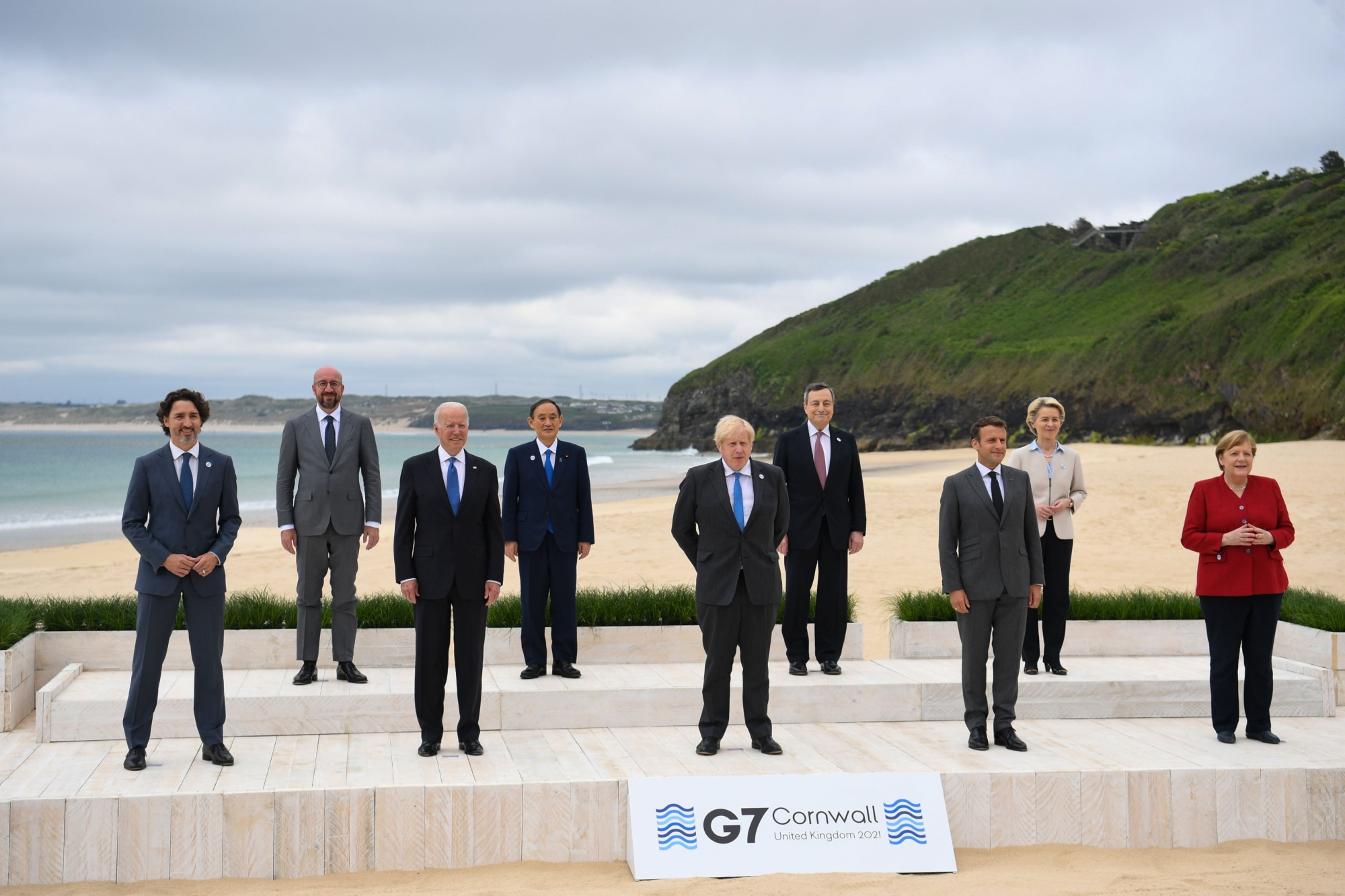 The Group of Seven's Clean Green Initiative aims to rival China's Belt and Road Initiative [Neil Hall/EPA/Bloomberg/EPA]