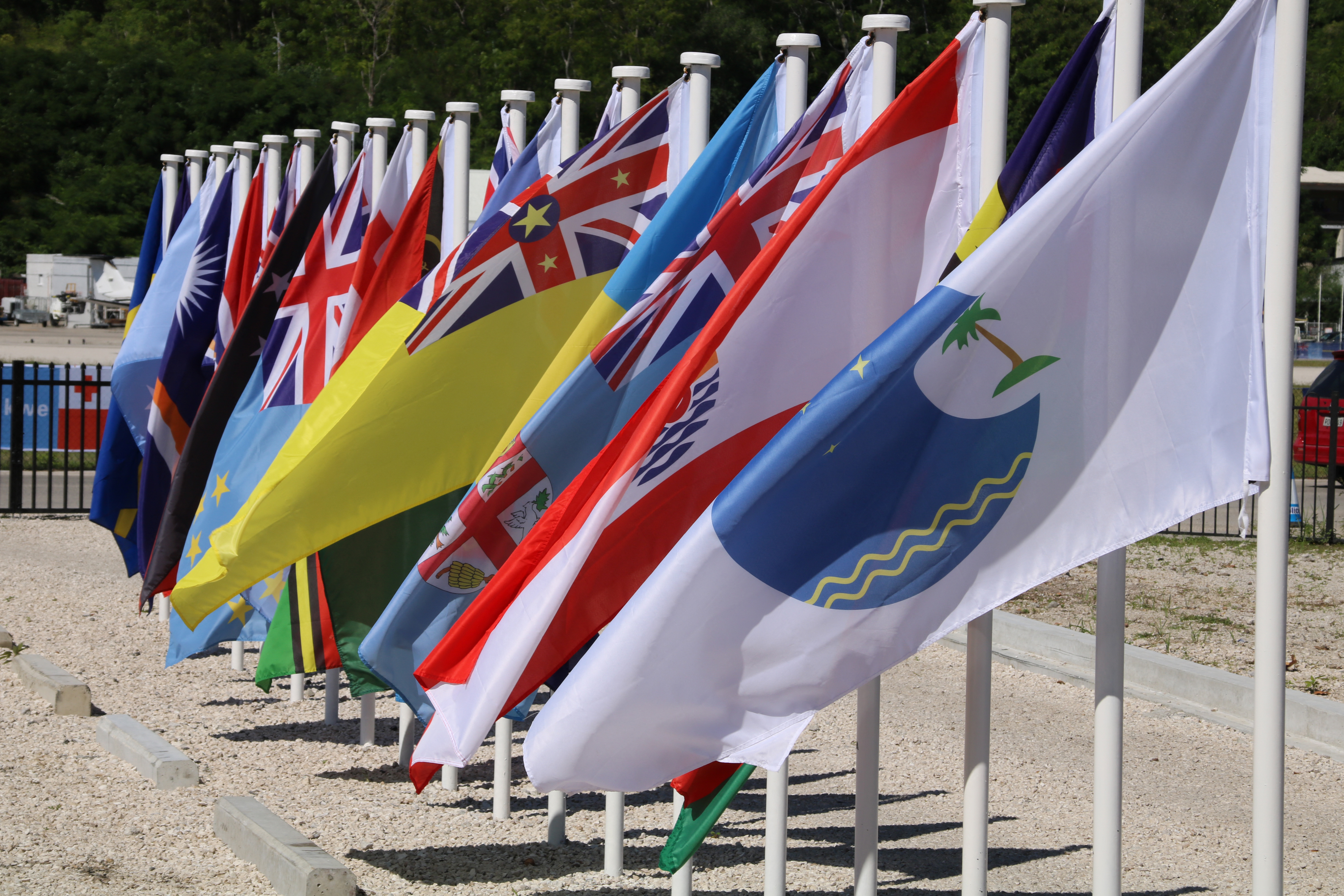 Pacific island flags