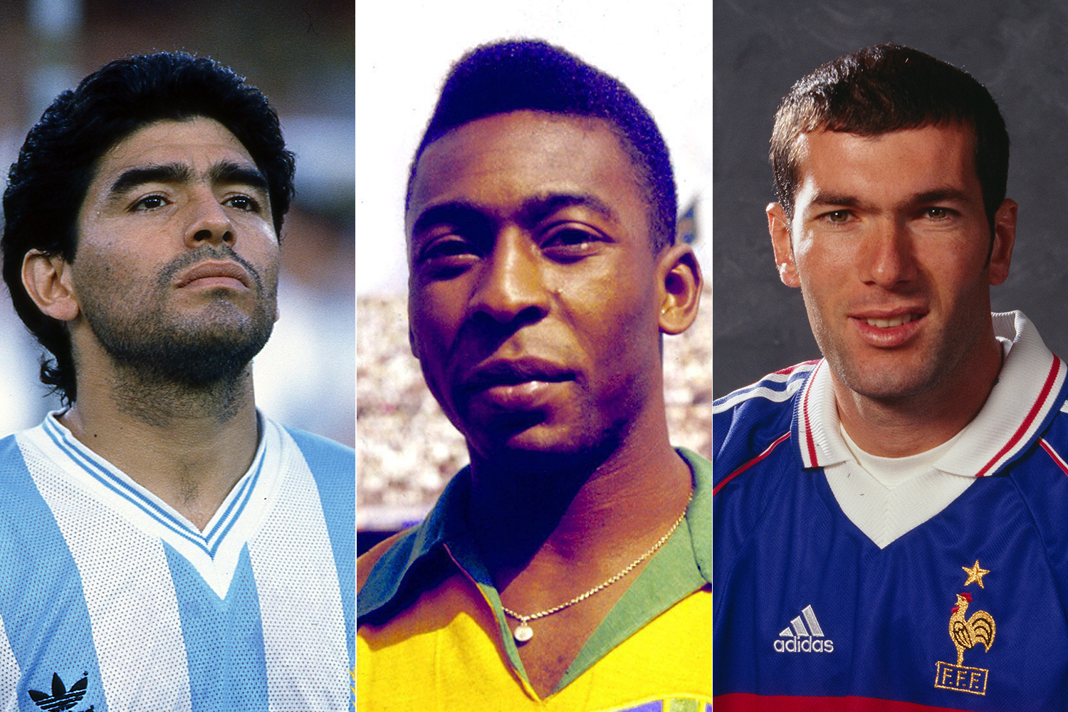pele maradona zidane