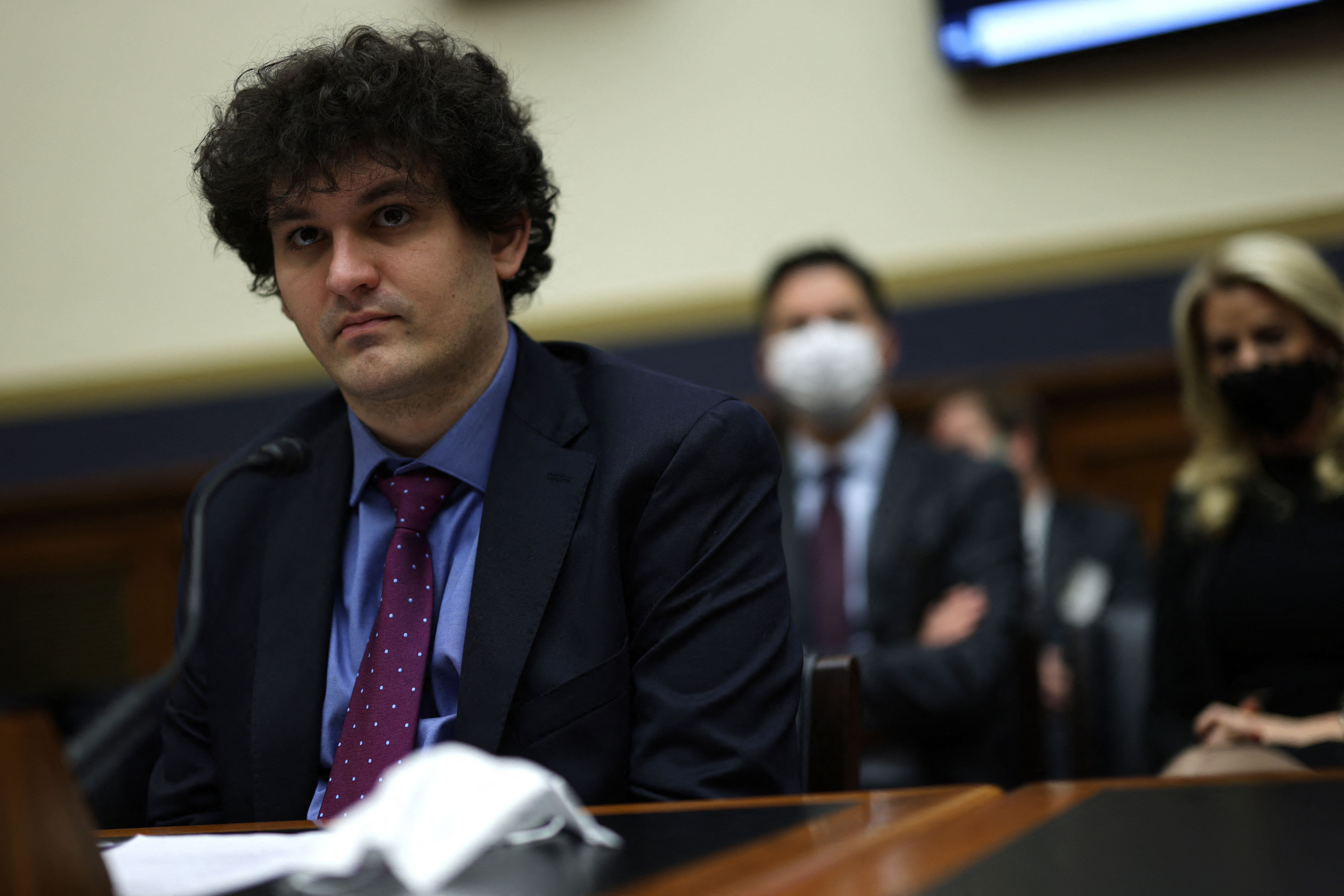 Sam Bankman-Fried during testimony for a hearing on Capitol Hill in 2021.