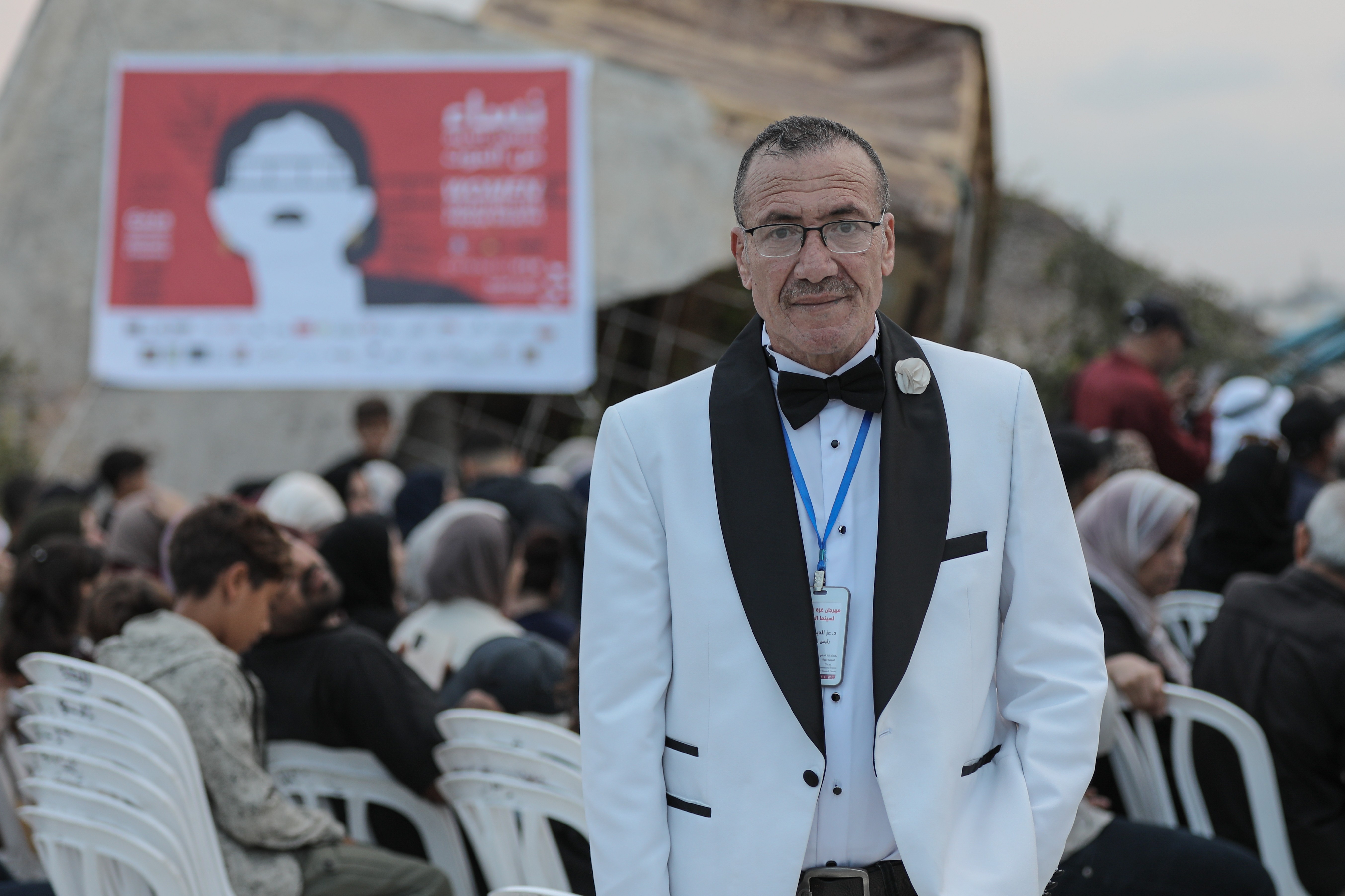 The Gaza International Women’s Film Festival took place in a destroyed hall in al-Bureij