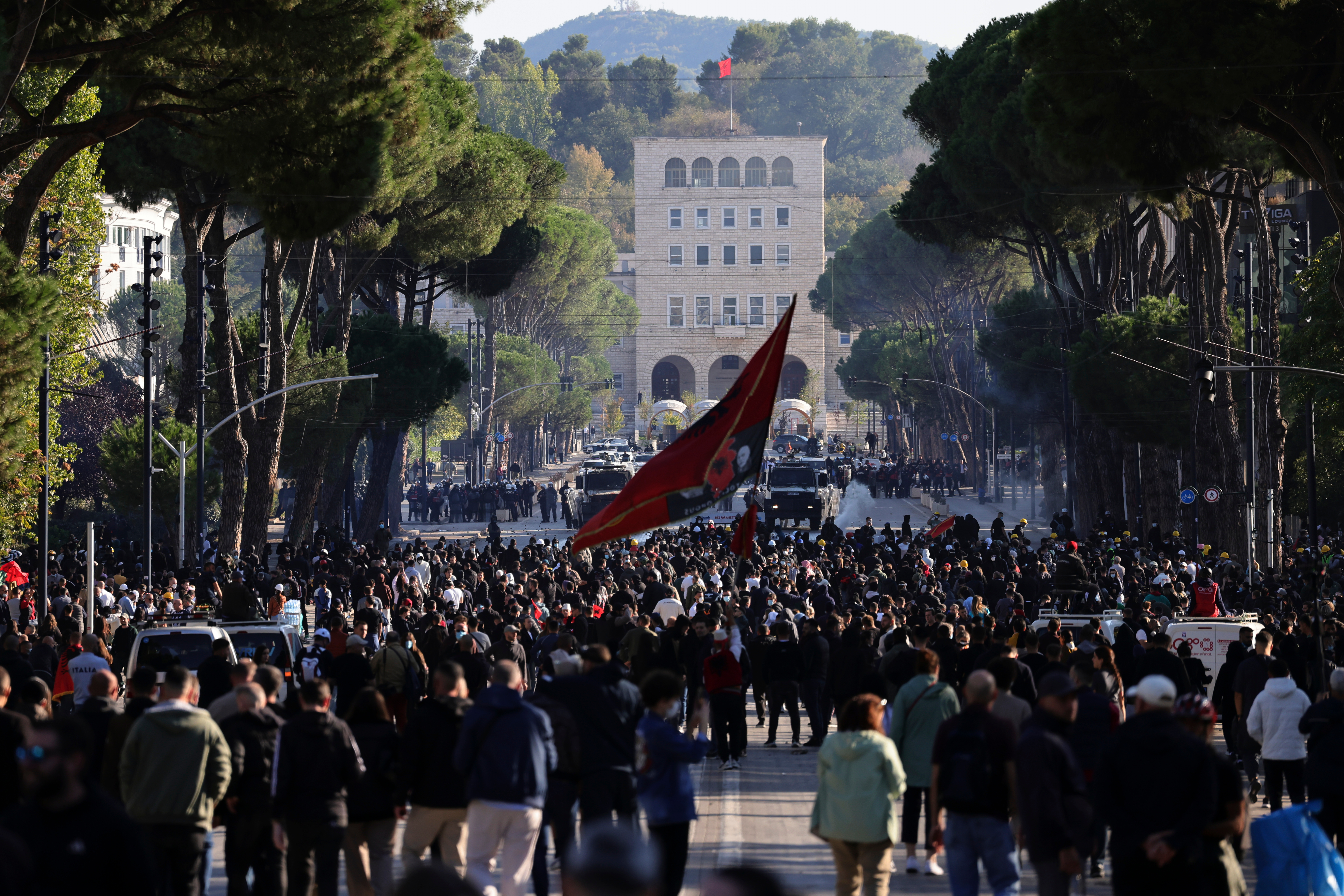 Photos: Anti-government unrest escalates in Albania
