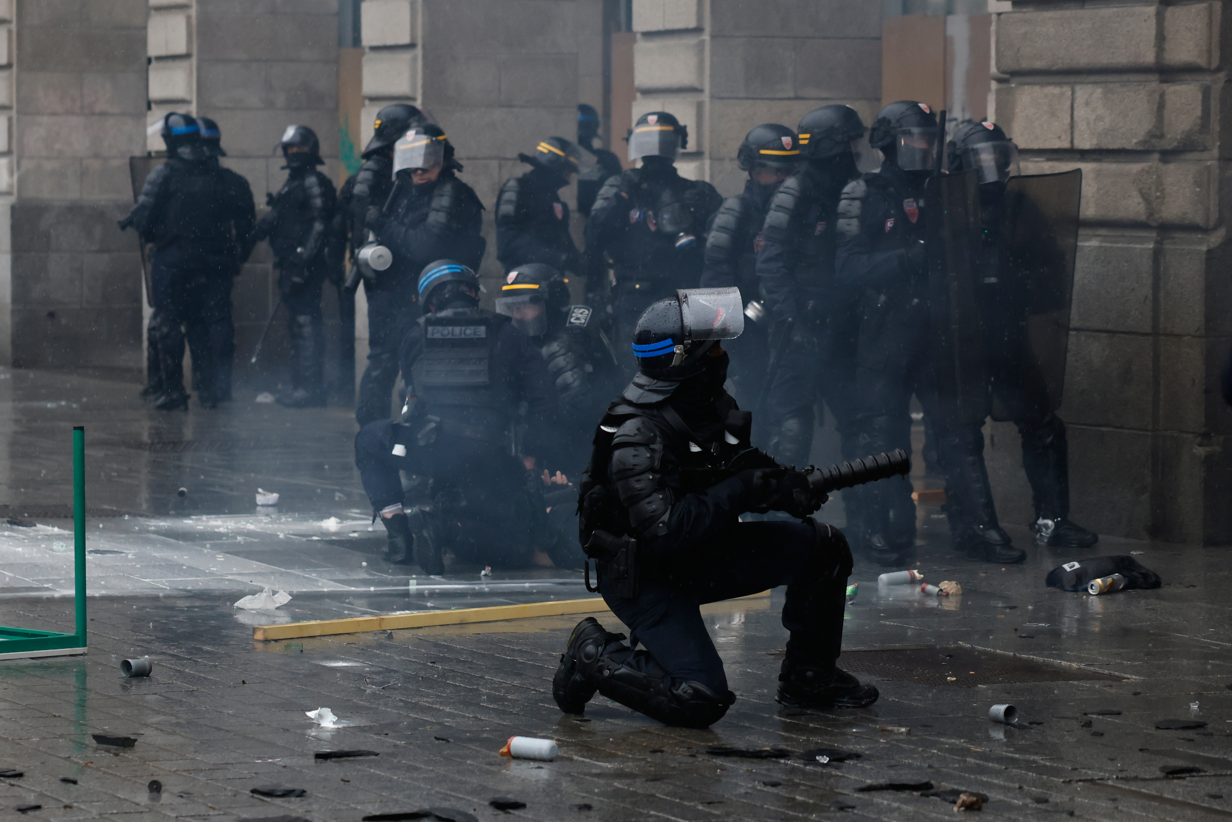 Clashes erupt in France amid protests over rising living costs