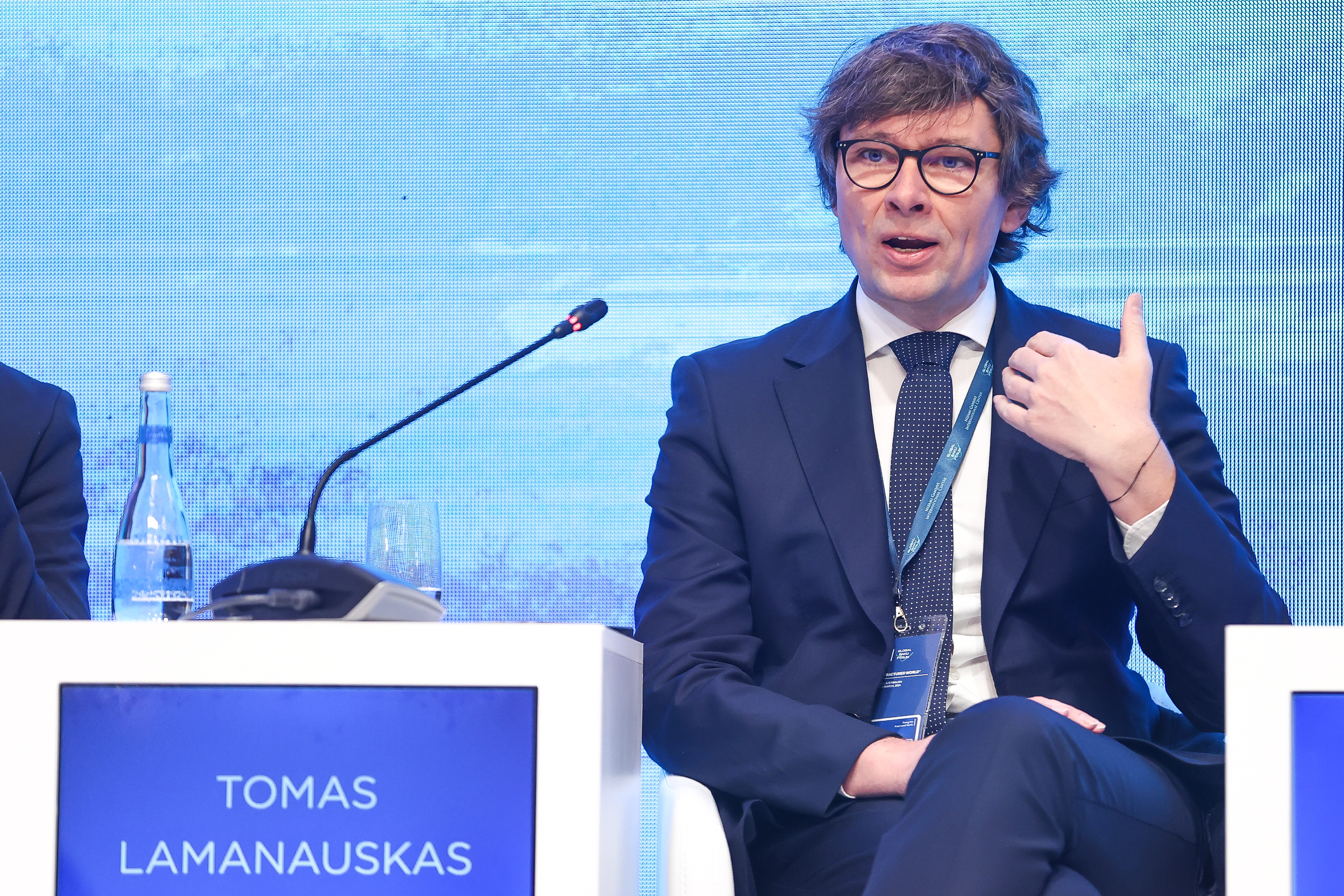 Tomas Lamanauskas, deputy secretary-general of the International Telecommunication Union (ITU), warns that AI could deepen socioeconomic divides [File: Aziz Karimov/Getty Images]