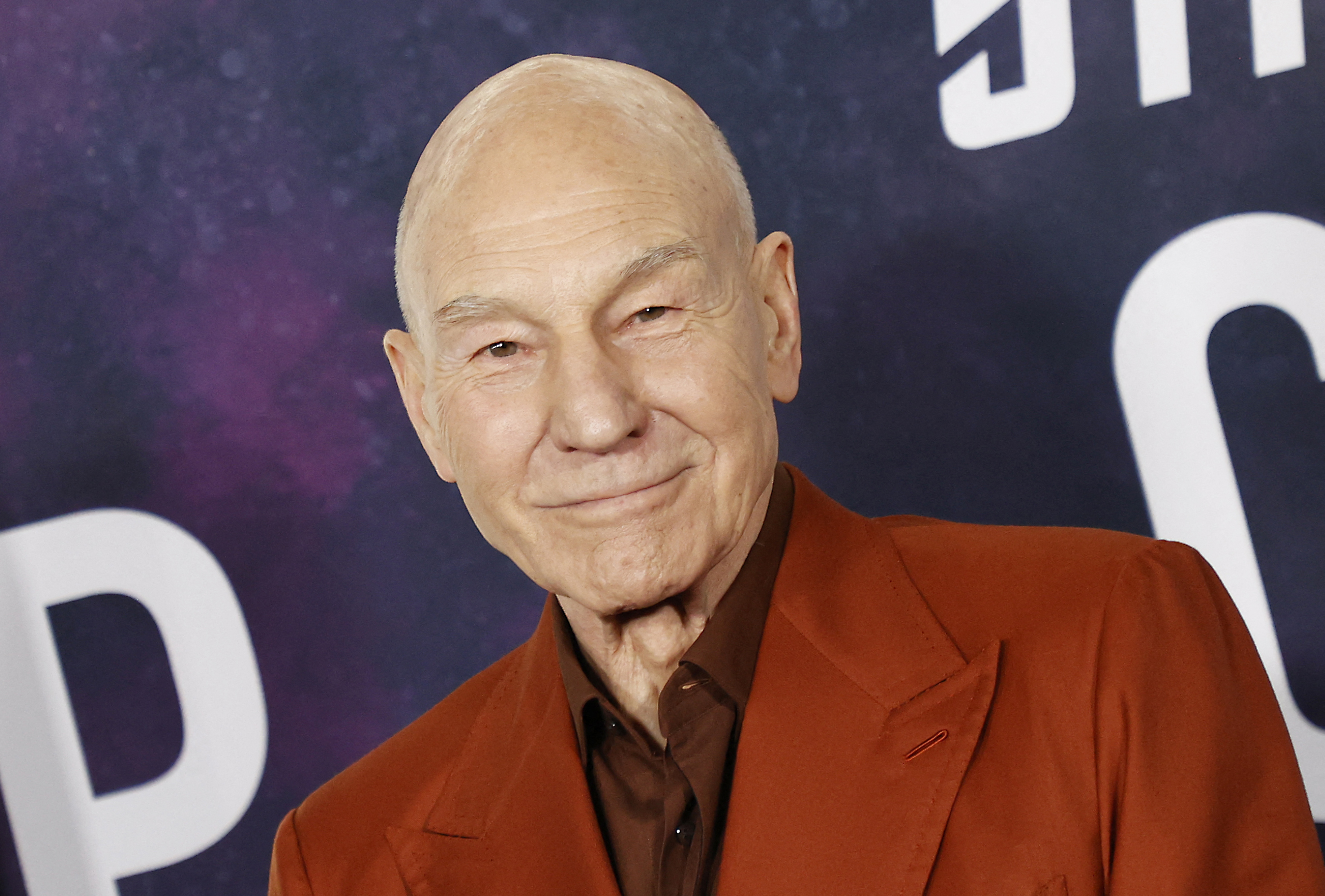 (FILES) English actor Sir Patrick Stewart arrives for the Los Angeles premiere of the final season of "Star Trek: Picard" at the TCL Chinese Theater in Hollywood, California, on February 9, 2023.